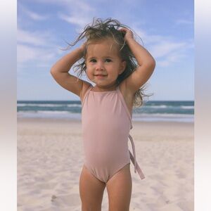 INA swim Mara one piece suit blush pink size 4